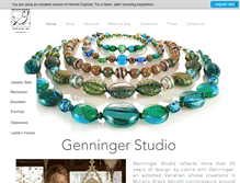 Tablet Screenshot of genningerstudio.com